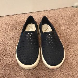 Crocs - boys waterproof slip ons (navy)